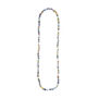 Multicoloured silk bead necklace